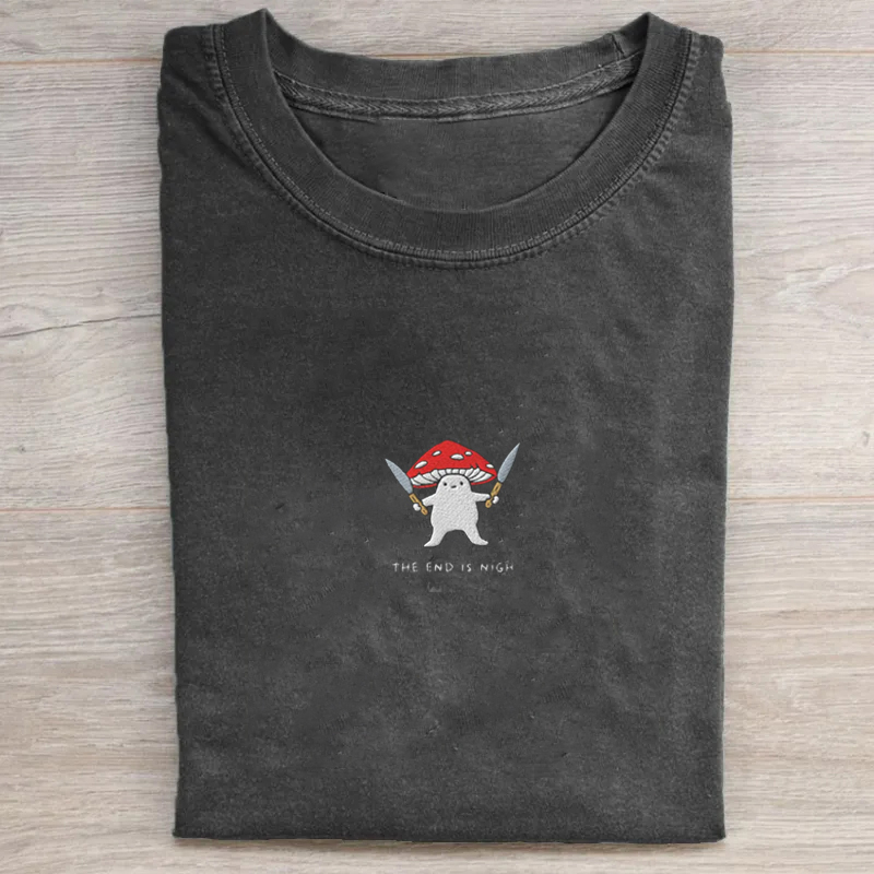 The End Is Nigh Embroidered T-shirt