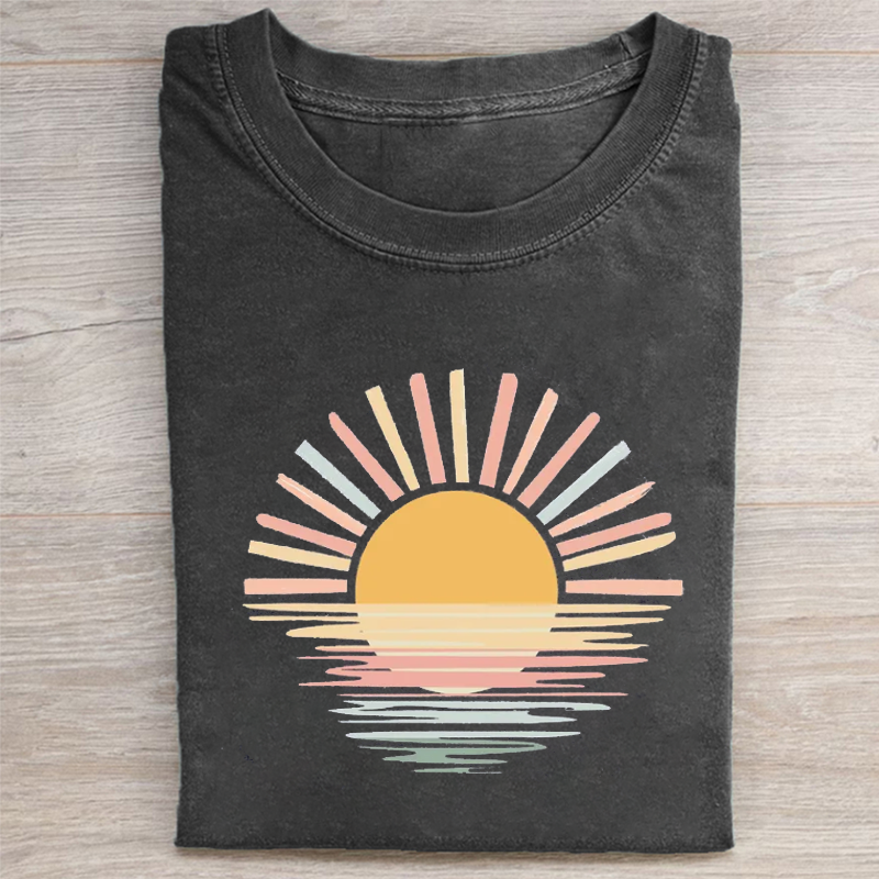 Retro Sunset Bella Canvas T-shirt