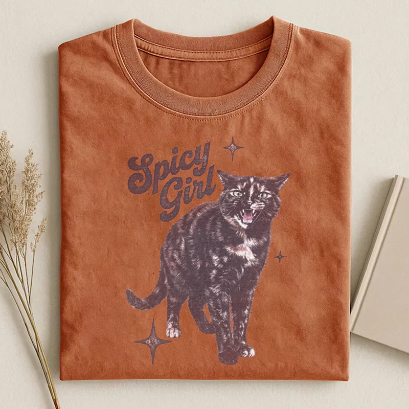 Spicy Girl Tortie Cat T-shirt