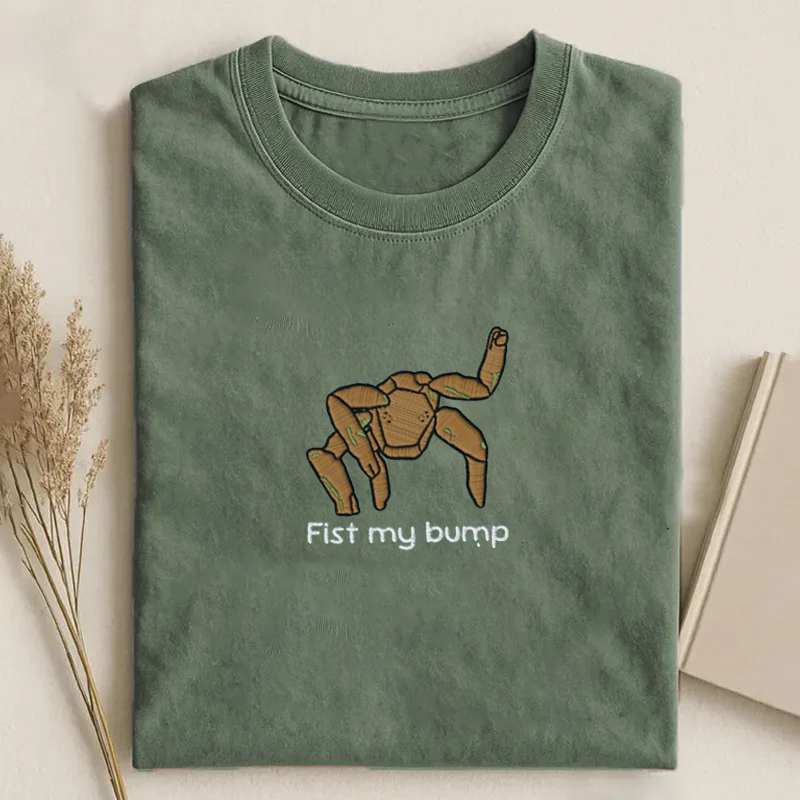 Fist my bump Rocky Grace Rocky Save Stars Embroidery T-shirt