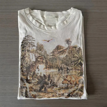 Vintage Prehistoric Dinosaur Graphic T-Shirt