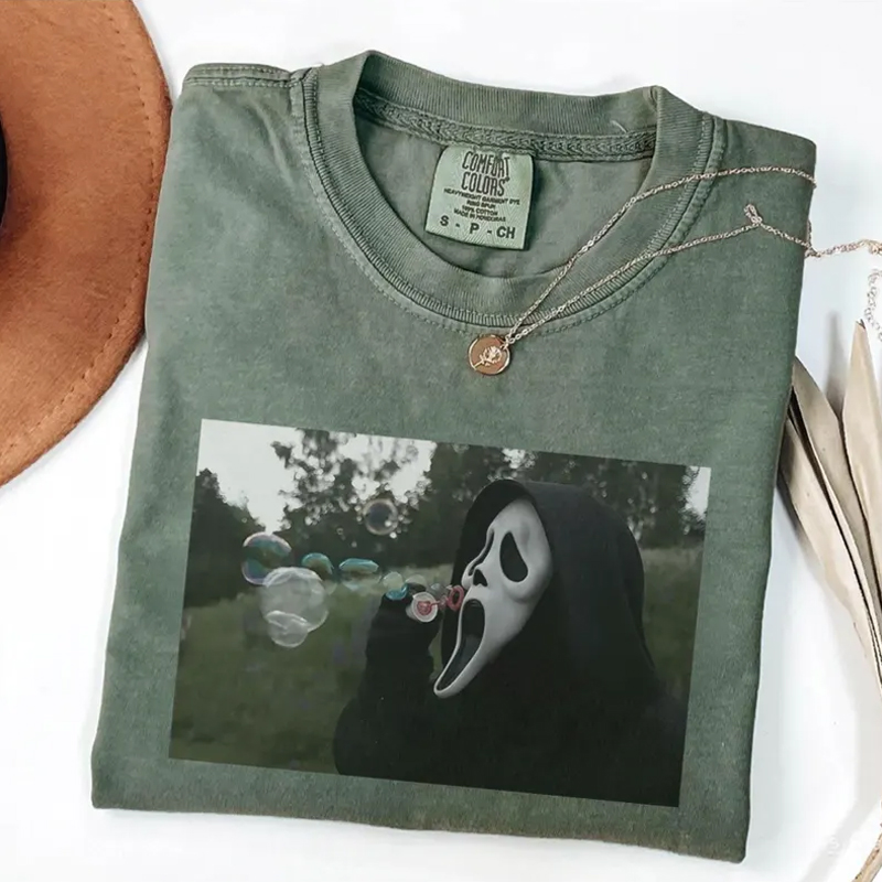 Vintage Ghostface Halloween Comfort Color T-shirt