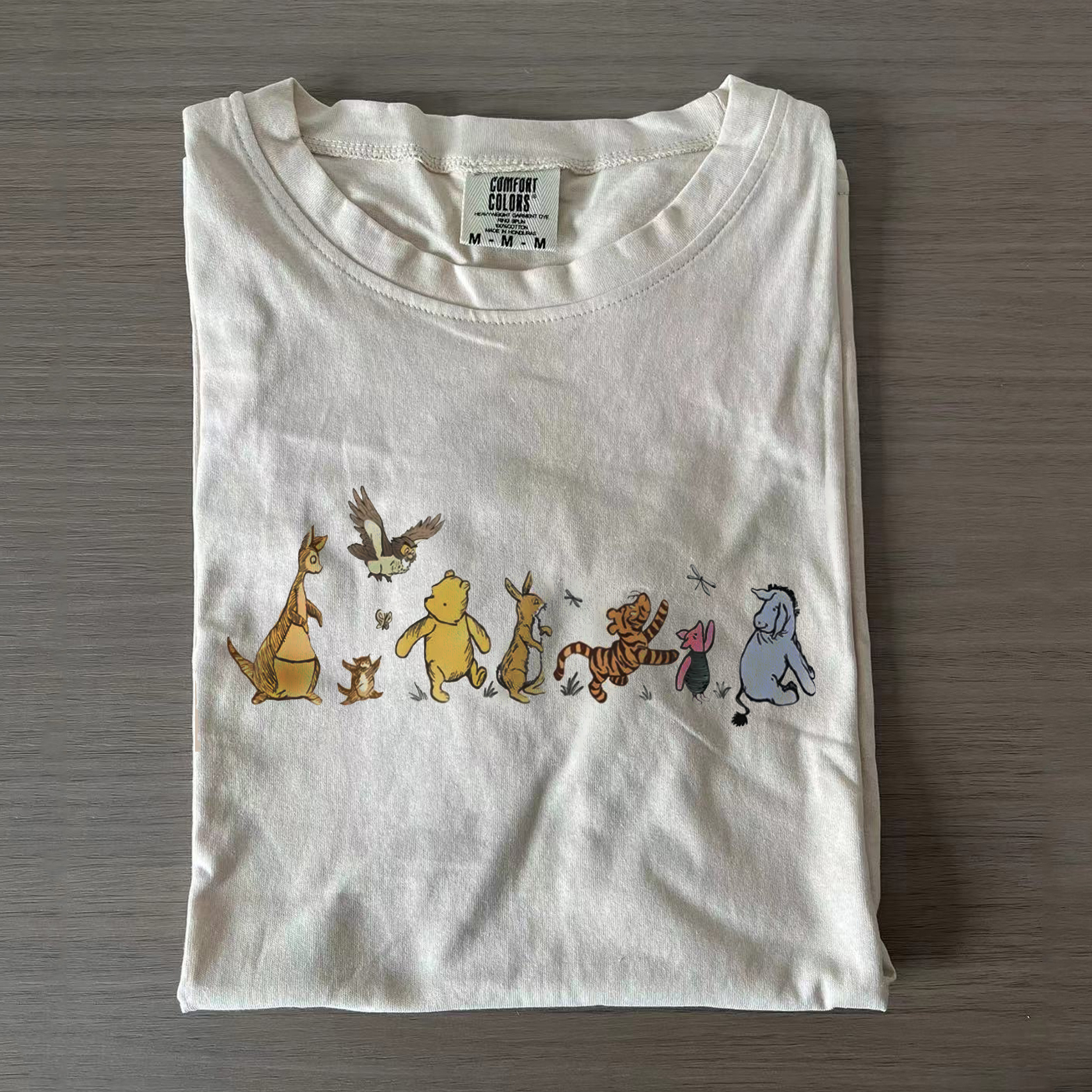 Retro Winnie The Pooh And Friends T-shirt