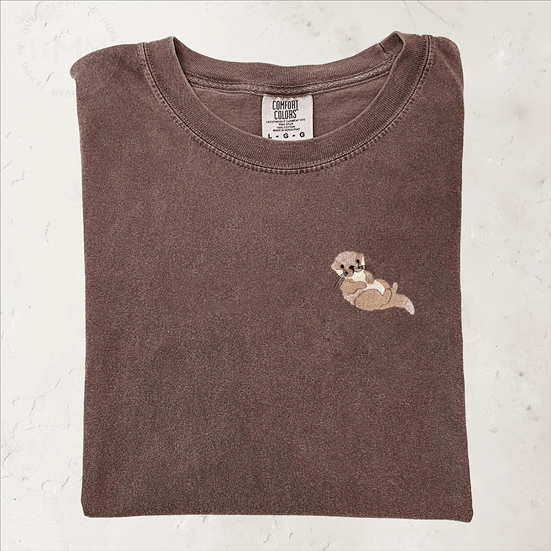 Embroidered Otter T-shirt