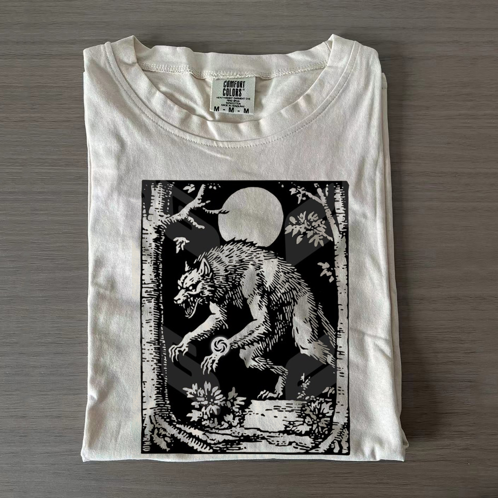 90s Vintage Werewolf Graphic T-shirt