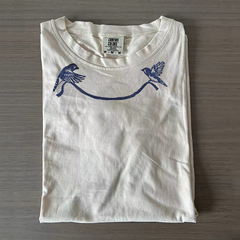 Birds of a Feather in Purple T-shirt