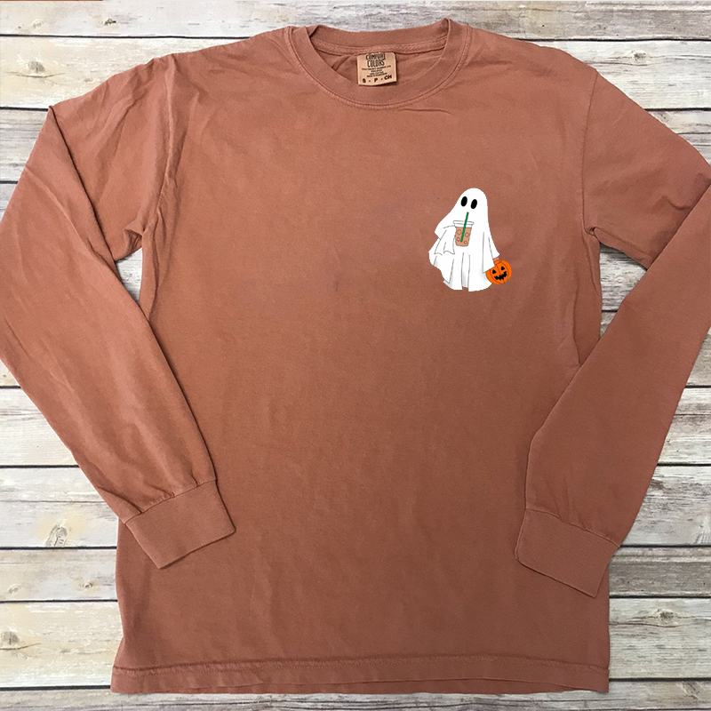 Comfort Colors Сute Ghost Coffee Sweatshirt