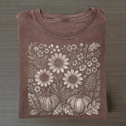 Boho Fall Floral T-shirt