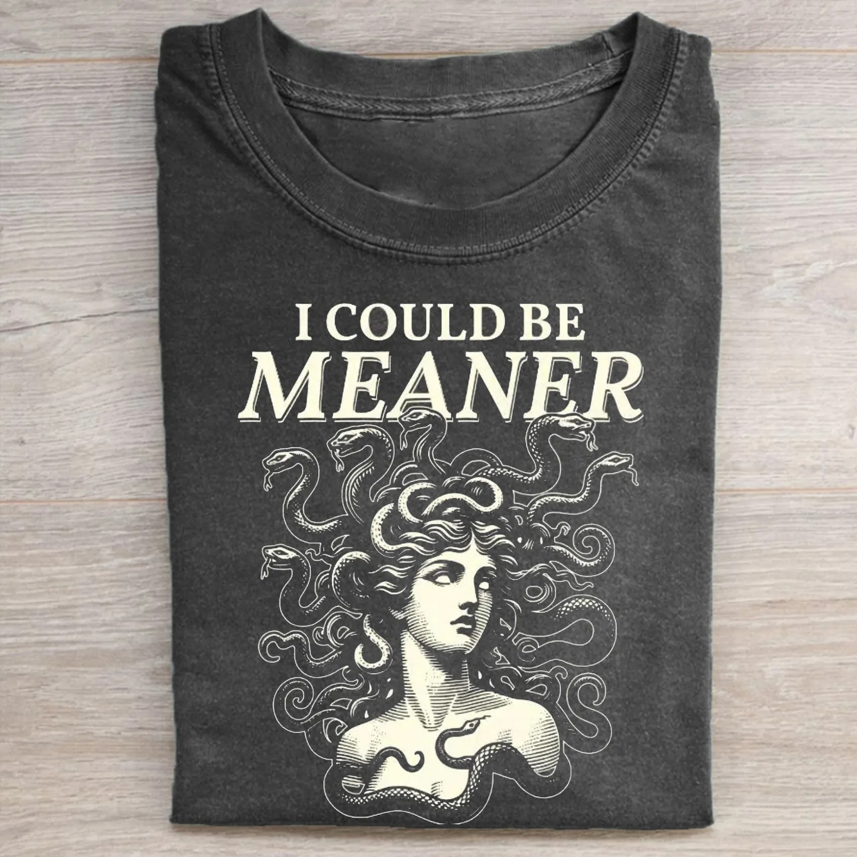 Trending I Could Be Meaner Medusa Gorgon T-shirt