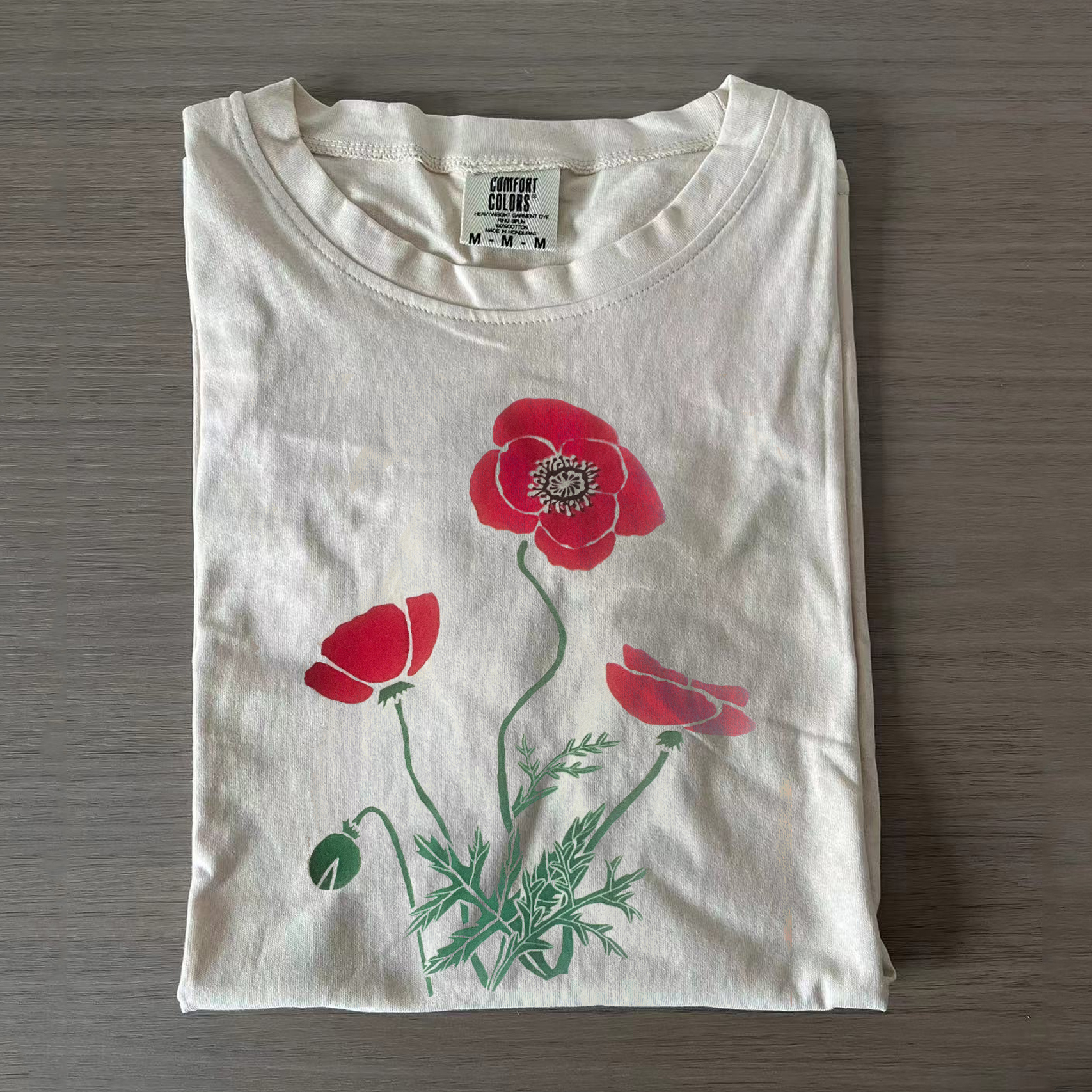 Poppy flower T-shirt