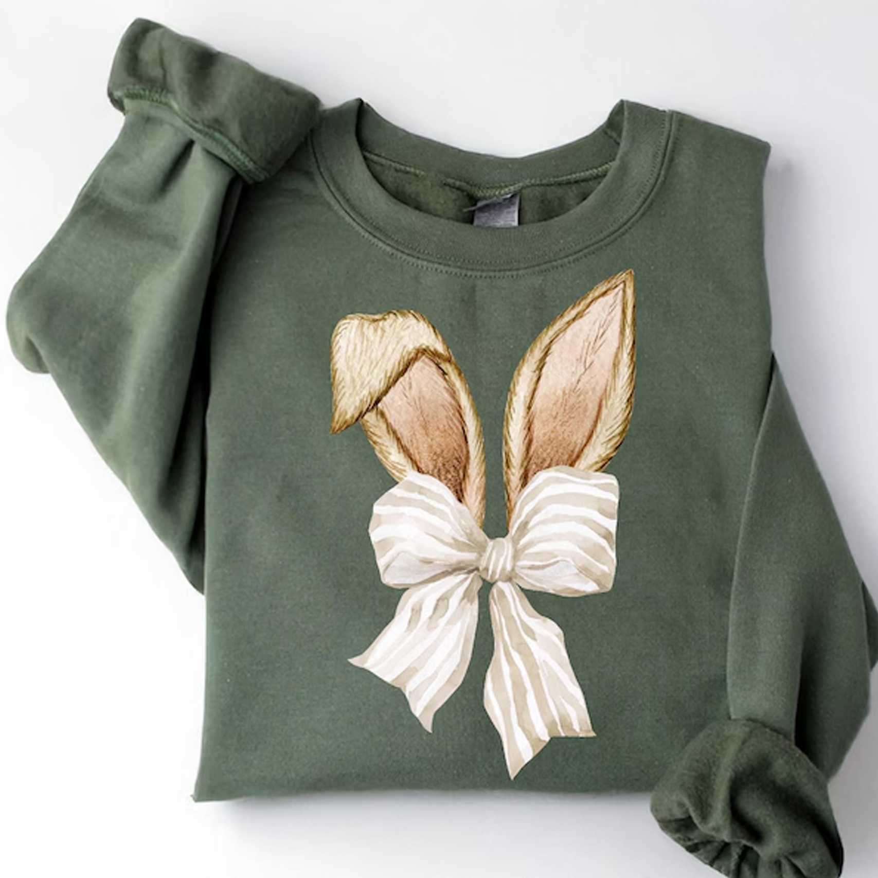 Coquette Bow Bunny Ears Sweatshirt