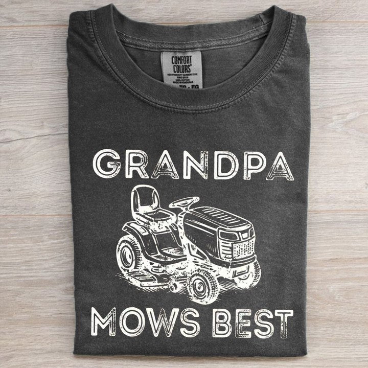 Comfort Colors Grandpa Mows Best T-shirt