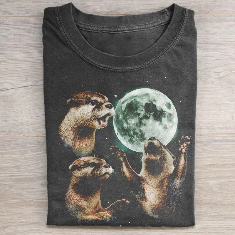 Three Otters Moon T-shirt