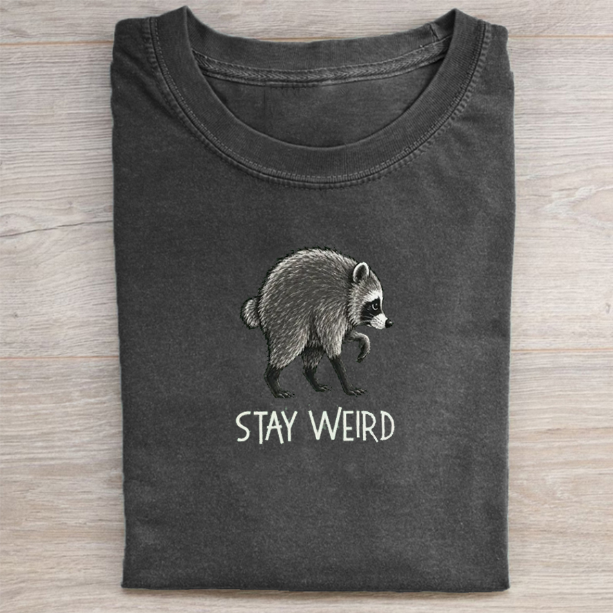 Jimothy Raccoon Embroidered Shirt