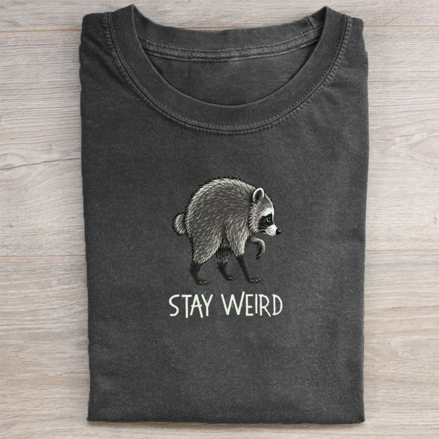 Jimothy Raccoon Embroidered Shirt