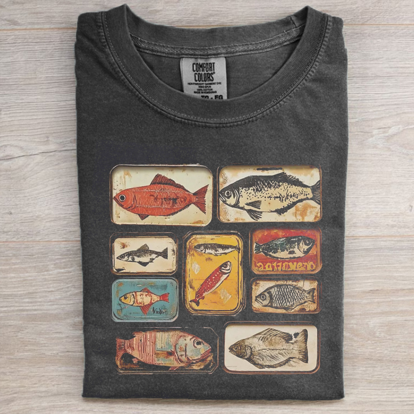 Vintage Tinned Fish Unisex T-shirt