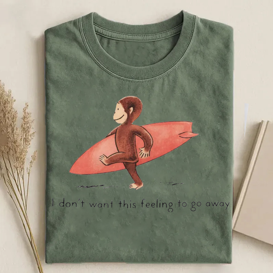 Vintage Surfer Monkey T-shirt