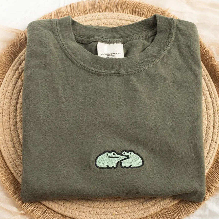 Embroidered Frog T-shirt