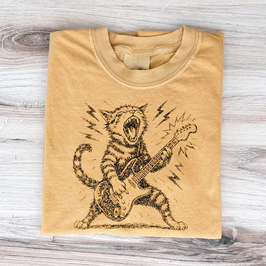 Rock and Roll Cat T-shirt