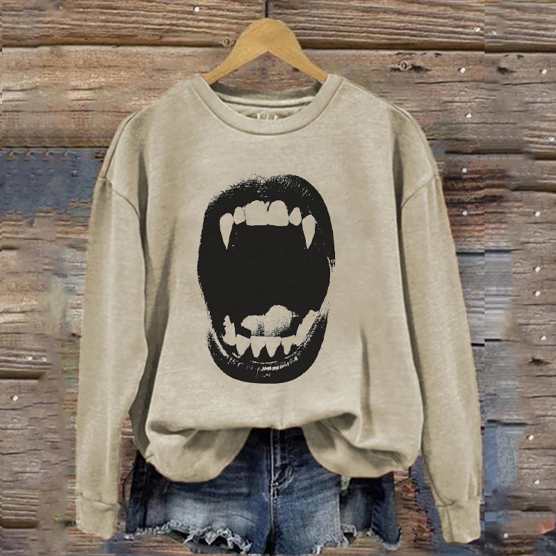 Vampire Bite Halloween Sweatshirt