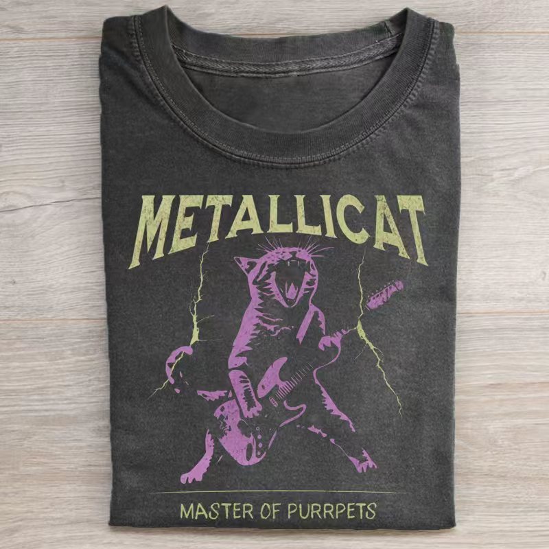 Van Gogh Black Cat T-shirt