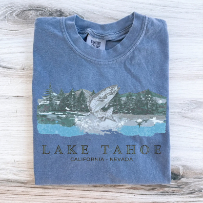 Vintage Lake Tahoe Fish T-Shirt