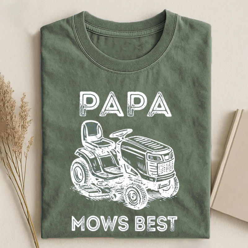 Papa Mows Best T-shirt