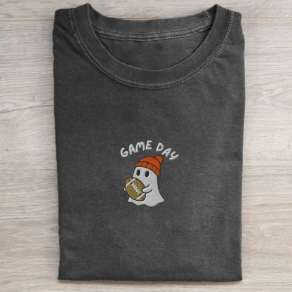 Embroidered Football T-shirt