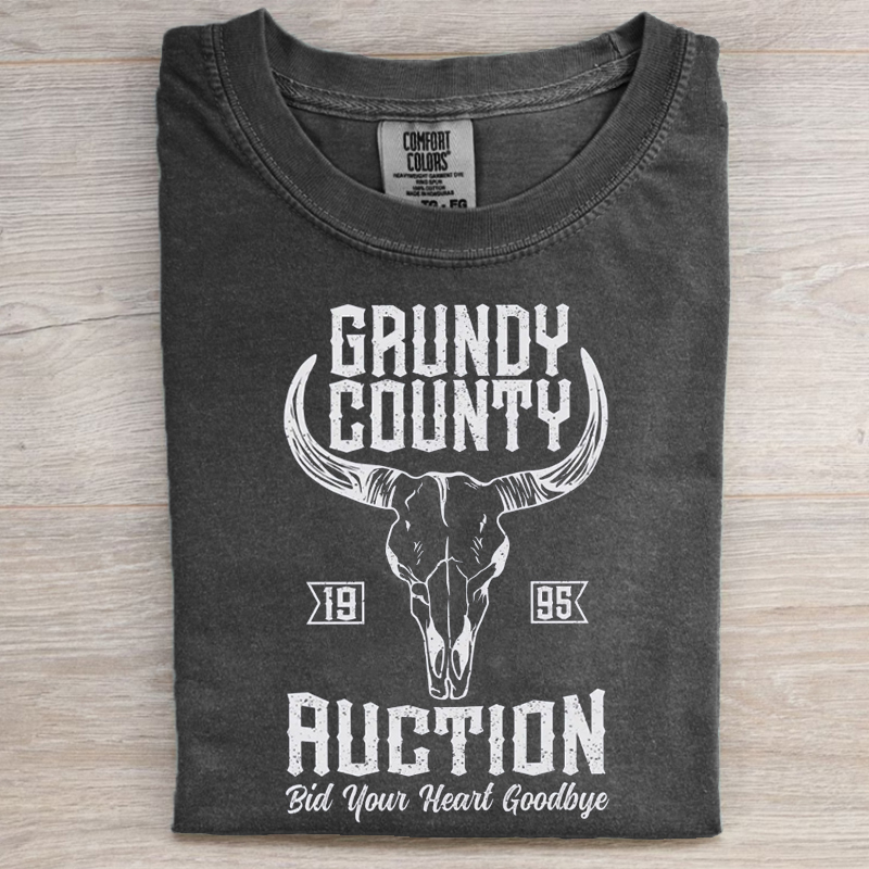 Grundy County Auction Vintage Inspired Concert T-shirt