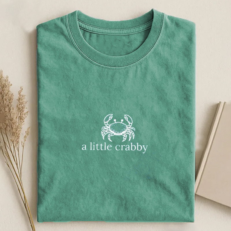 A little Crabby Minimalist Beach T-shirt