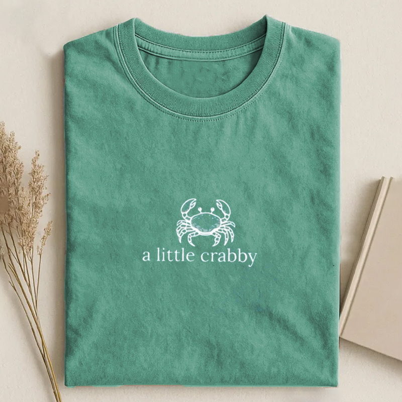 A little Crabby Minimalist Beach T-shirt