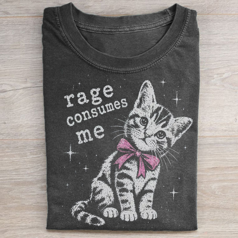 Rage Consumes Me Cat T-Shirt