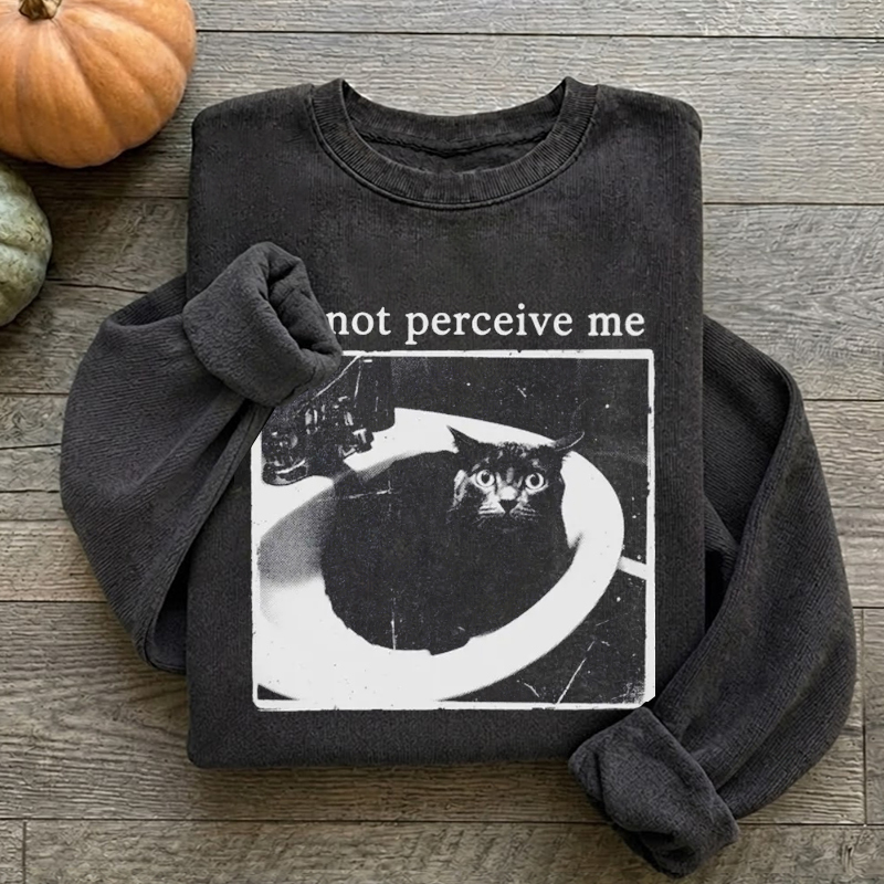 Do Not Perceive Me Funny Cat Sweatshirt