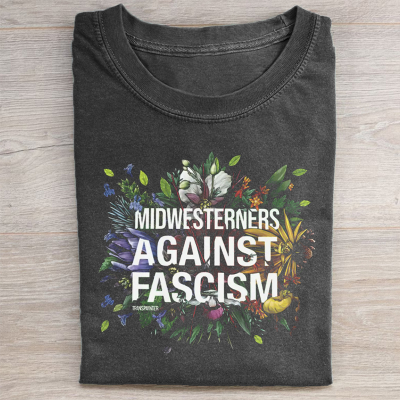 Midwesterners Against Fascism T-shirt