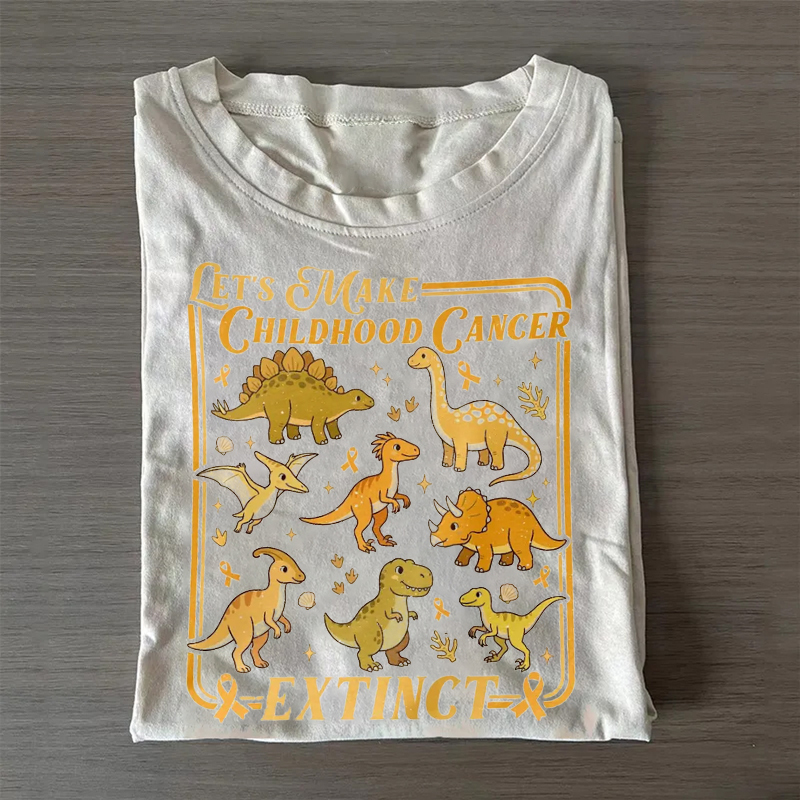 Childhood Cancer Dinosaur T-shirt
