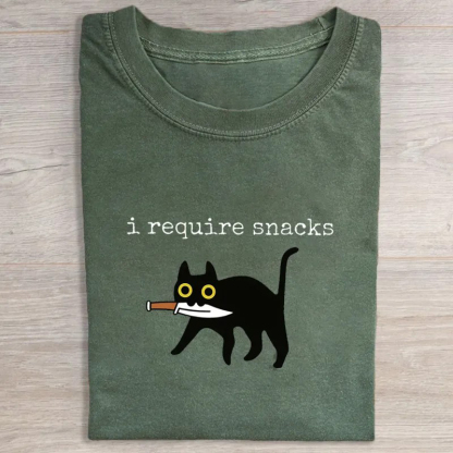 I Require Snacks T-shirt