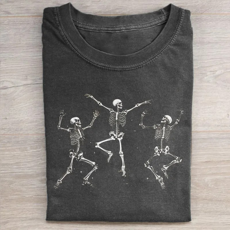 Dancing Skeleton 90s Vintage T-shirt