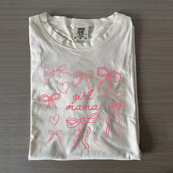 Coquette Girl Mama T-shirt