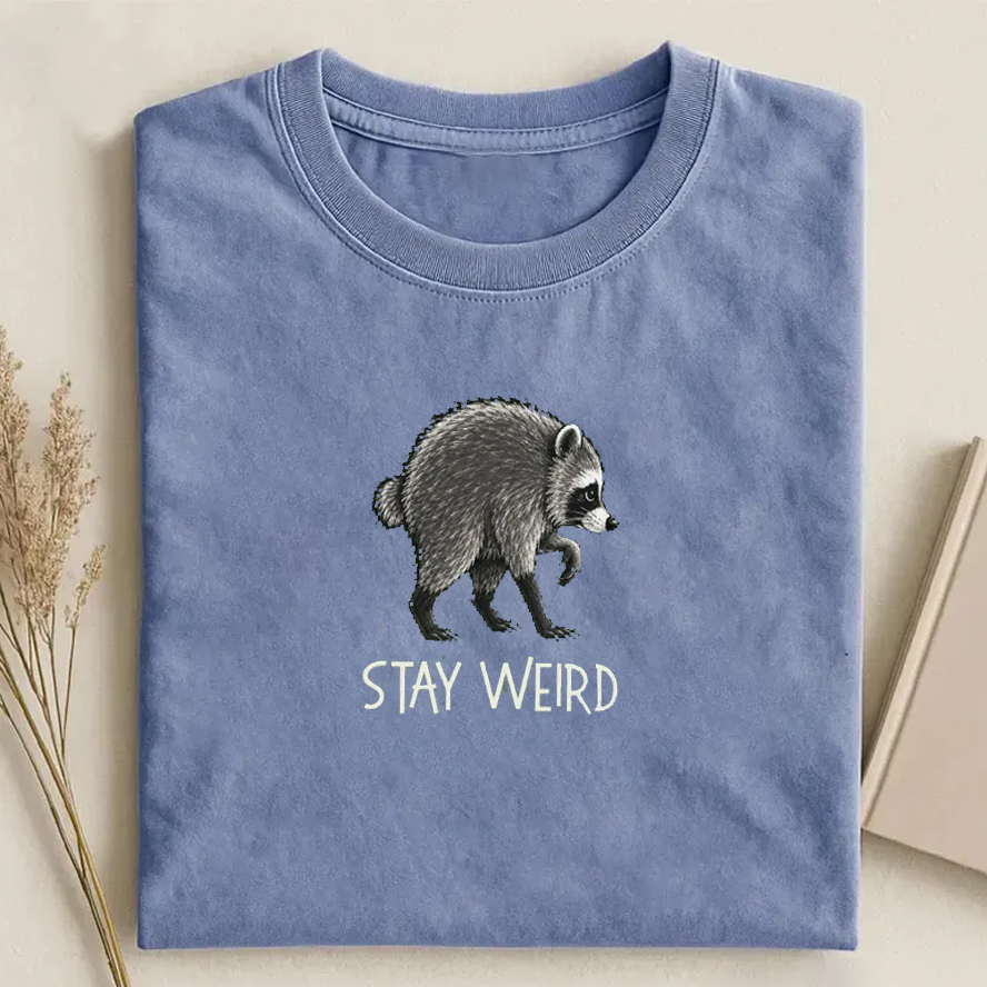 Jimothy Raccoon Embroidered Shirt