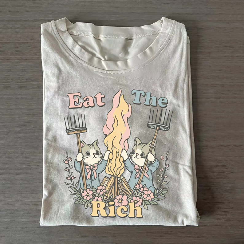 Eat The Rich Cats T-Shirt