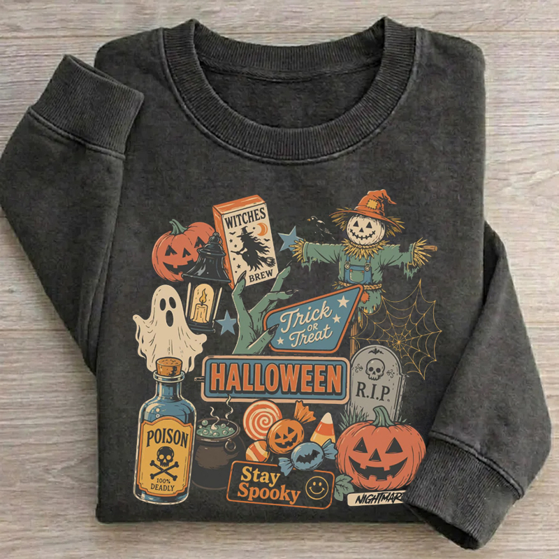 Vintage Halloween Spooky Party Sweatshirt