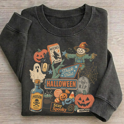 Vintage Halloween Spooky Party Sweatshirt