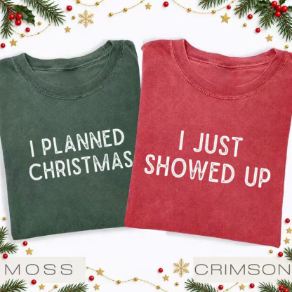 Matching Christmas Couple T-shirt