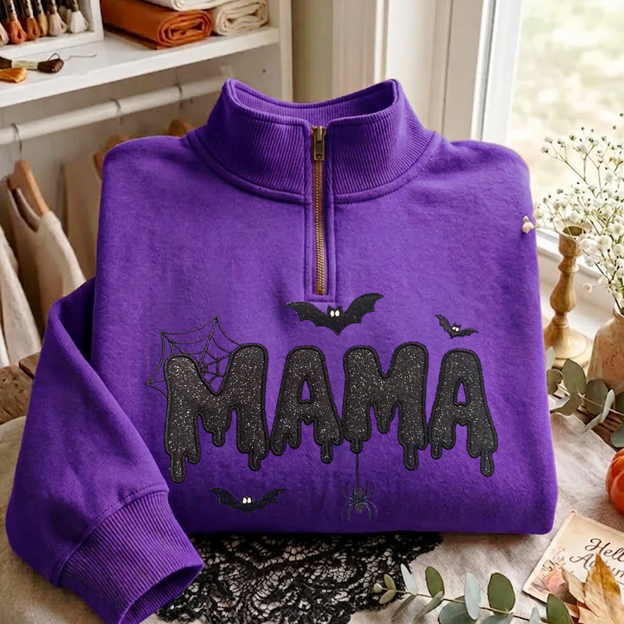 Spooky Mama Embroidered Sweatshirt