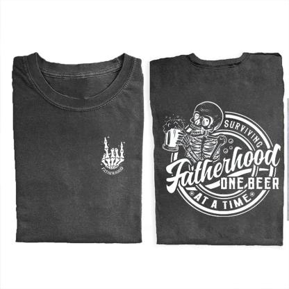 Fatherhood Front And Back T-shirt