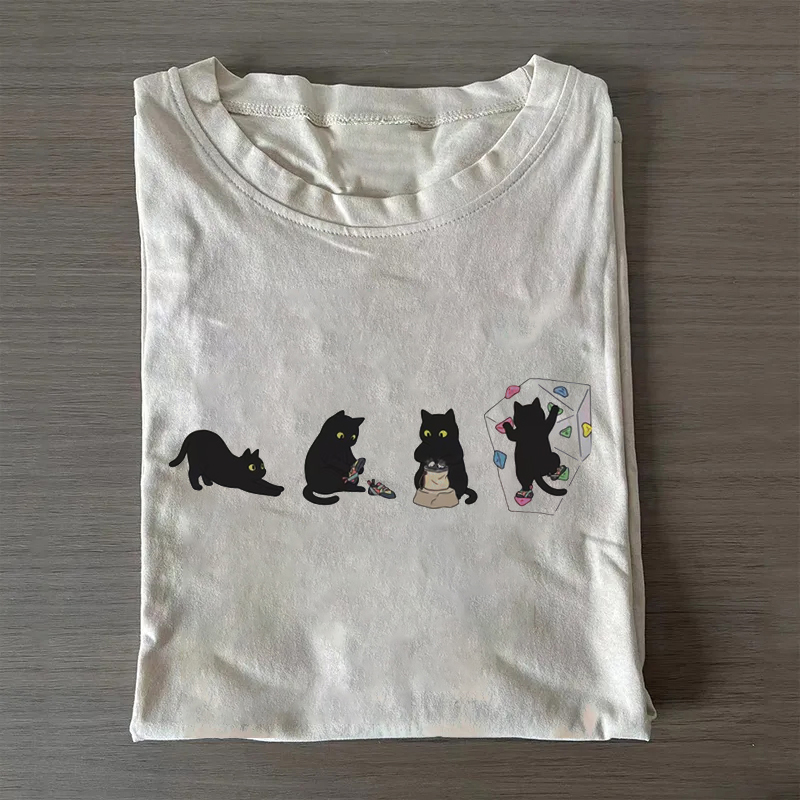 Black Cat Climbing T-shirt