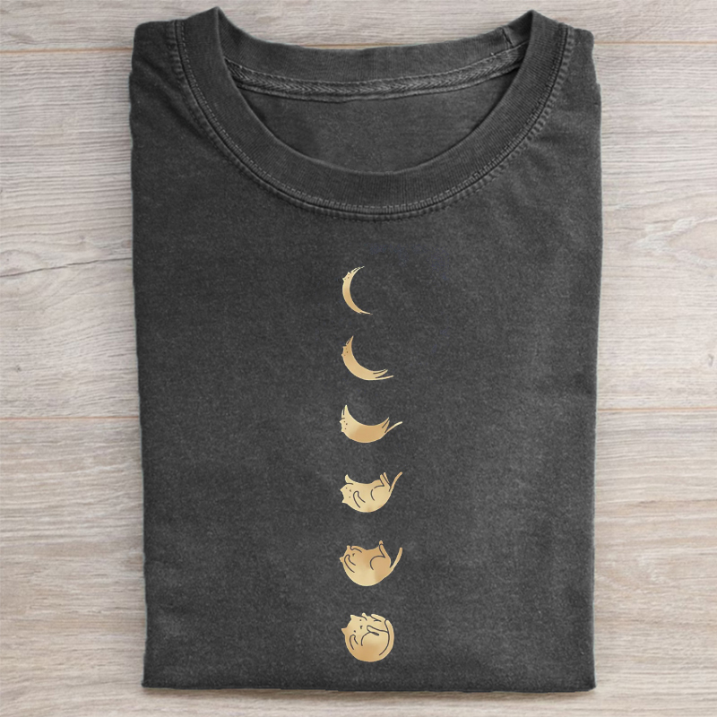 Cat Moon Phases T-shirt