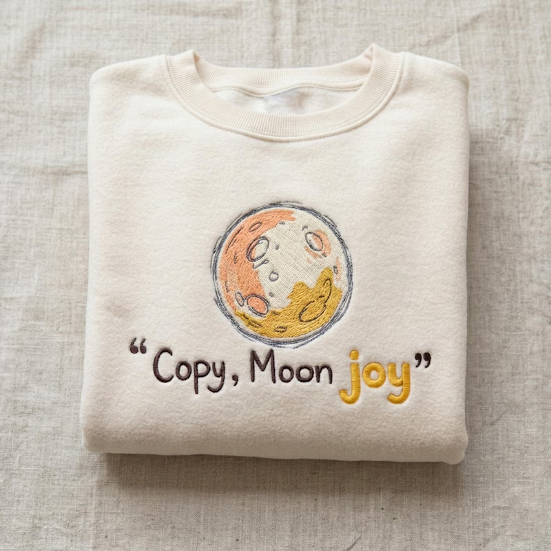 Embroidered Copy Moon Joy Sweatshirt