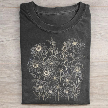 Vintage Pressed Flowers shirt