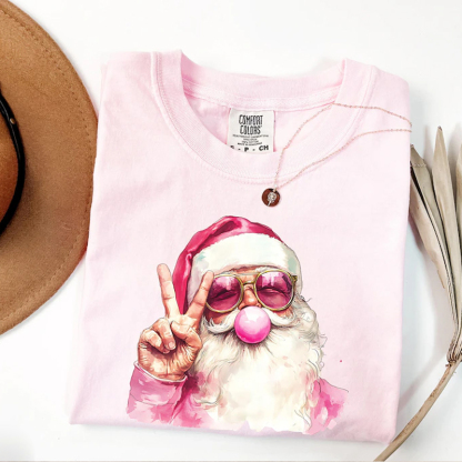 Comfort Colors Santa T-shirt